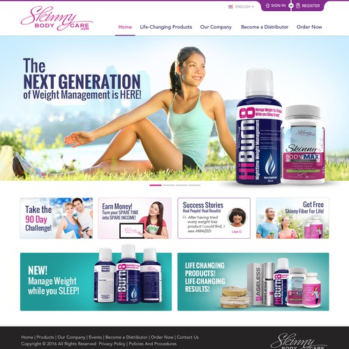 guaranteed prize new website for weight loss mlm company