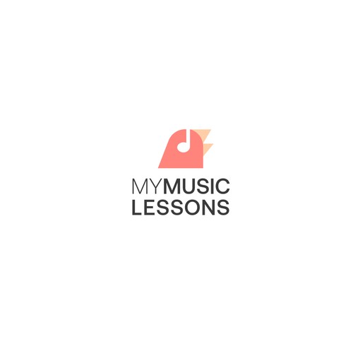 "Learn to play from the heart" Logo for Music Tech business Design by Tanmay