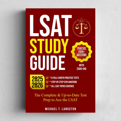 Designs | Bold, Professional Cover for a Best-Selling LSAT Study Guide ...