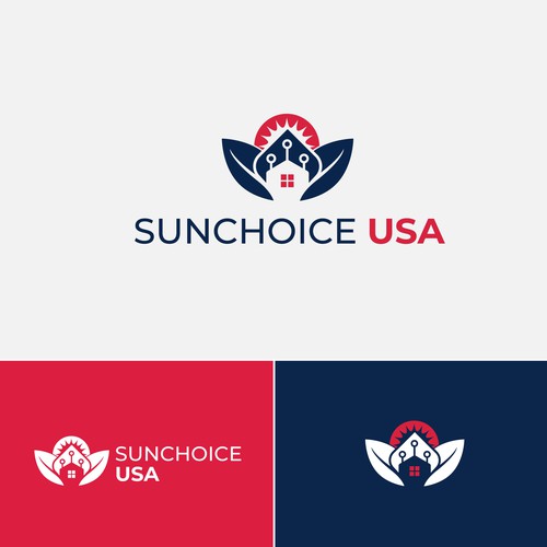 Solar Sales upscale logo  Design by Ideaplane Studio