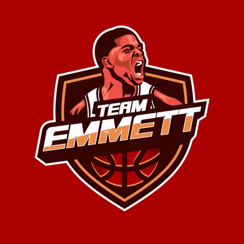 Basketball Logo for Team Emmett - Your Winning Logo Featured on Major Sports Network Réalisé par Deezign Depot