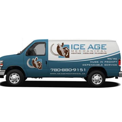 Vehicle signage for Ice Age Mechanical デザイン by Priyo