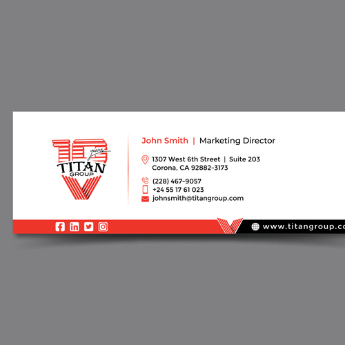 Update my Email Signature x 2 for Group of Companies | Logos Supplied! Design by Fahmida 2015