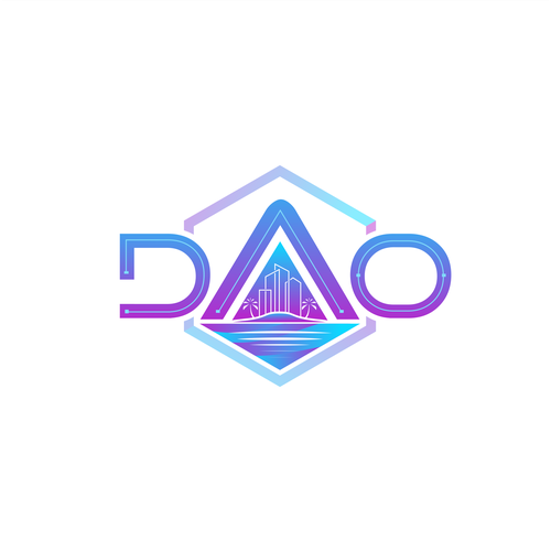 Logo — island DAO — let's buy an island — Ethereum blockchain Réalisé par journeydsgn