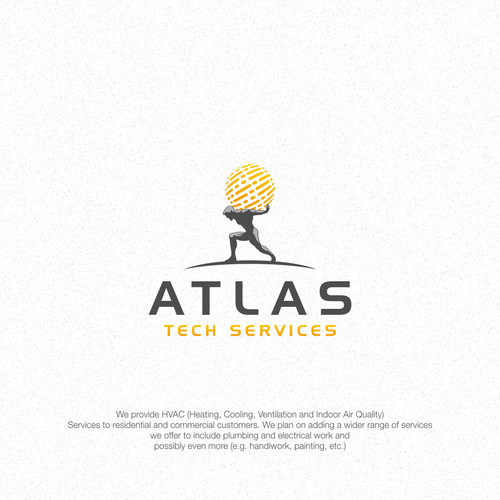 Guaranteed-  Create a logo and branding concept for Atlas Tech Services Design by jenggot_merah_