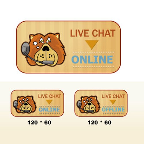 Design a "Live Chat" Button Design por april