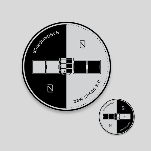 Exclusive Satellite Mission Patch Design Design by Nat Herrera