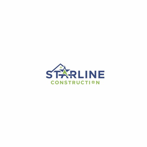 Starline Construction Logo Design by Xzero