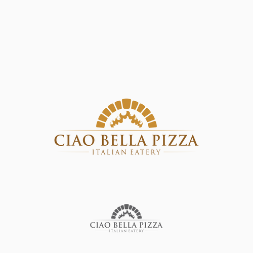 Ciao Bella Pizza Logo Design by tembangraras