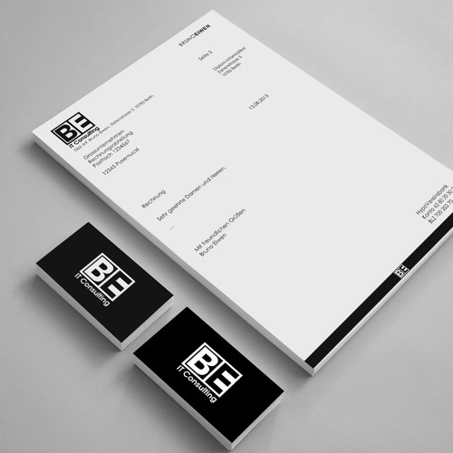 Stationery für BE IT Consulting Design by Sandyago38