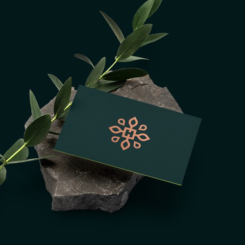 Design a plant-based, health and wellness logo for a new, innovative herbal apothecary. Design by rl X