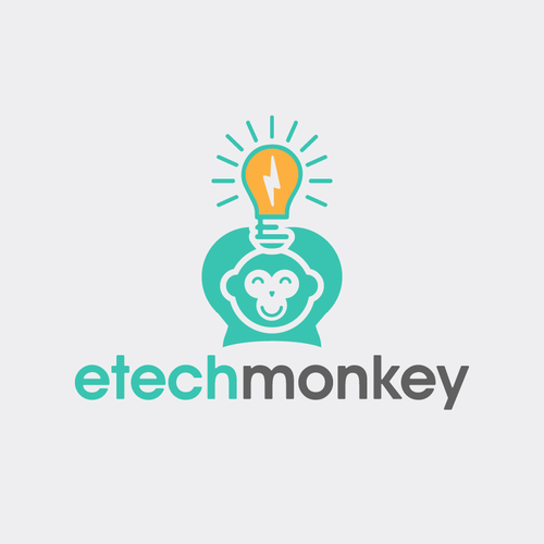 Design a bright, fun logo for a technology and sustainability blog with a monkey mascot! Design by Pae_