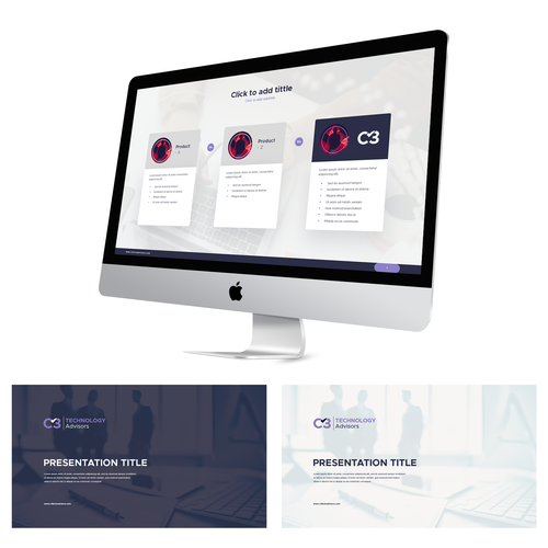 Design a Modern Techy PowerPoint Template Design by BRILLION