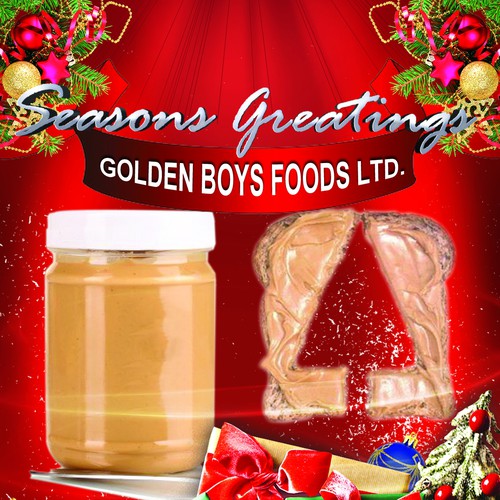 card or invitation for Golden Boy Foods Réalisé par Philippe Petit