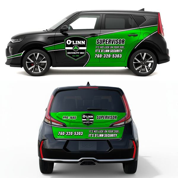 Diseño de IΛMJ titulado "Design de Frota O'Linn Security"