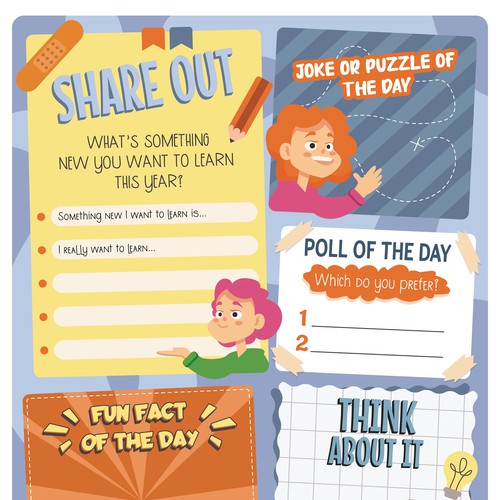 Design a worksheet template for children's activity book Design by EduardC.