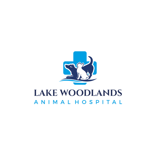 Veterinary logo design for a small animal hospital located next to a lake! Design by [-vm-]