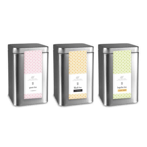 Create a label for Flavored Japanese Tea Tin-ontwerp door werushtotea