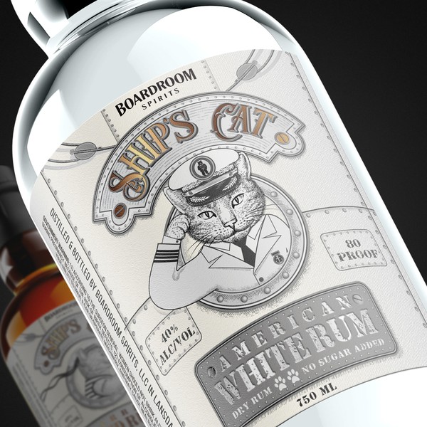 2nd White Rum label, based on Aged Rum label