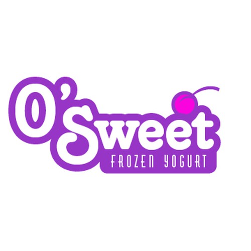 logo for O'SWEET    FROZEN  YOGURT Design by CrankyBear