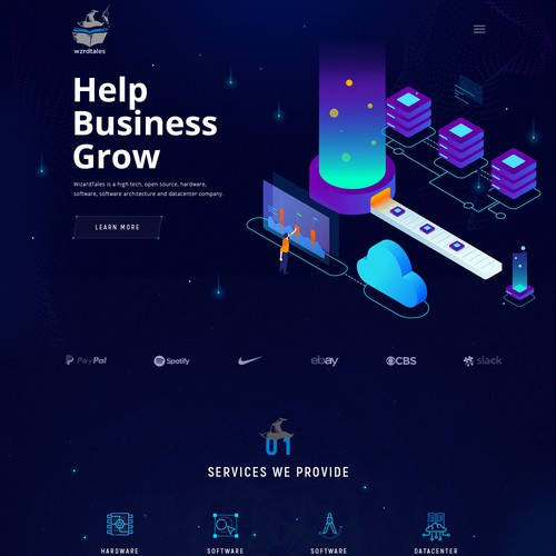 Web page design contest entry by MercClass