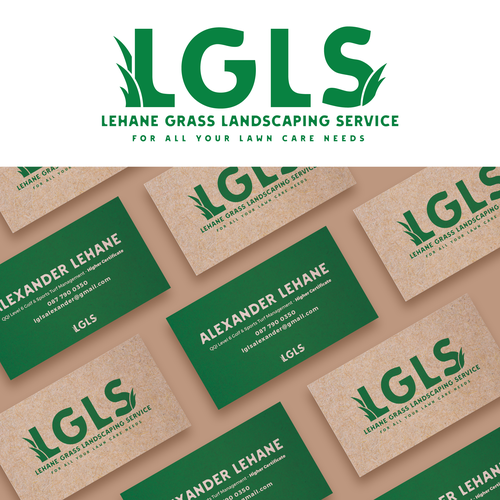 Logo/Business cards for a Lawn maintenance company Design by Dona B