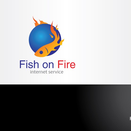 Fish on Fire - Internet Services Logo Design by Zeta.Project