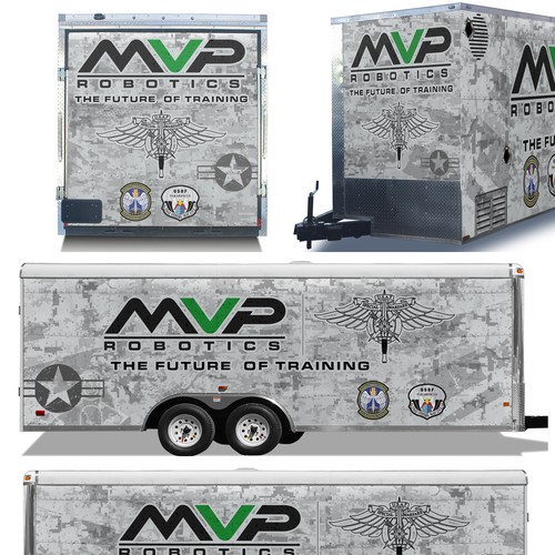 DESIGN A TRAILER WRAP FOR MILITARY ROBOTS - MVP ROBOTICS Design by ssrihayak