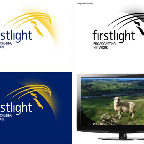 Hey!  Stop!  Look!  Check this out!  Dreaming of seeing YOUR logo design on TV? Logo needed for a TV channel: Firstlight Diseño de membleaje