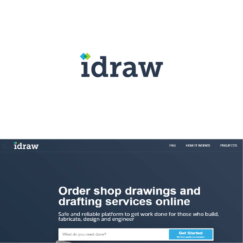 New logo design for idraw an online CAD services marketplace Diseño de rakarefa