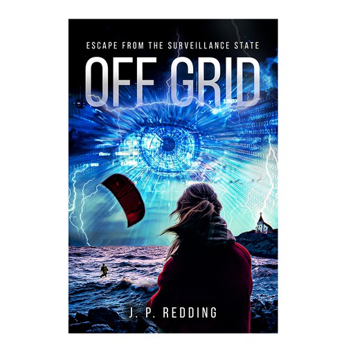 I need an irresistible book cover for my dystopian thriller. Design by desainbagus3