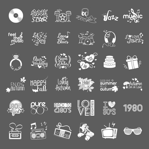 WANTED: Emoticon Stickers/Stamp Sets for a Stylish Collage App★ / オシャレなコラージュアプリで利用★スタンプ素材募集！