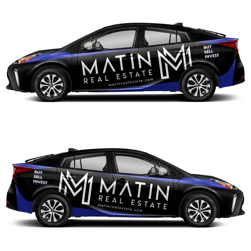 Luxury Real Estate Firm Prius Wrap Design by adelea
