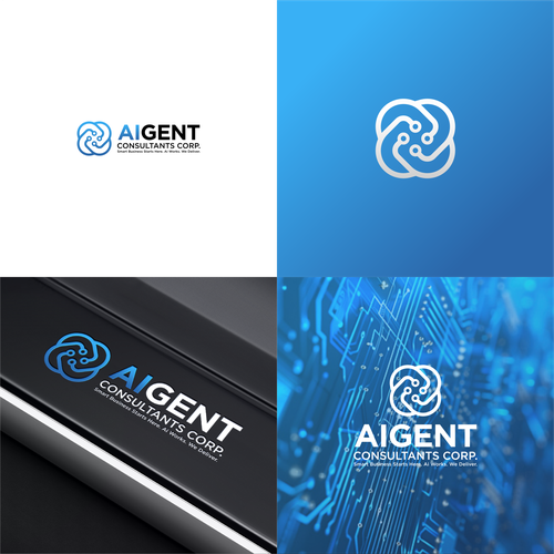 AI Agent Company: Appealing to small to medium sized businesses. Design by 71Z Dezign