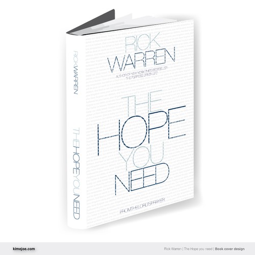 Design Rick Warren's New Book Cover Réalisé par Matiky