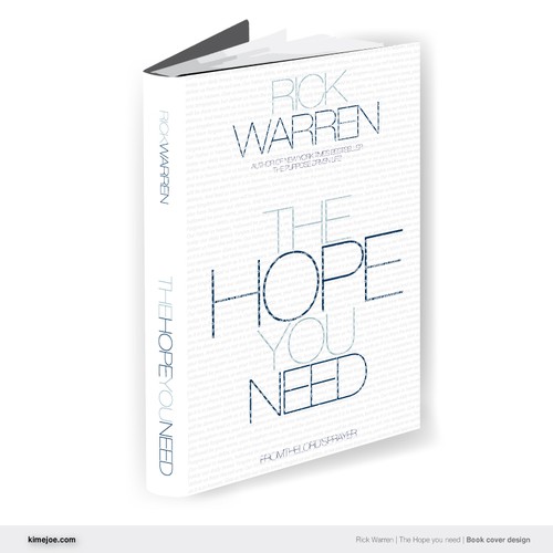 Design Rick Warren's New Book Cover Design réalisé par Matiky