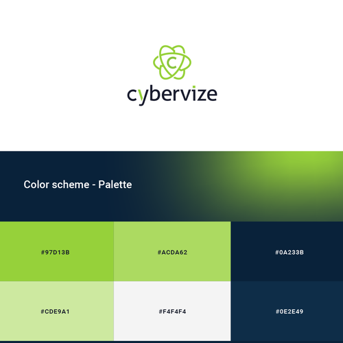 Logo & Style Cybervize Design by Naztudio