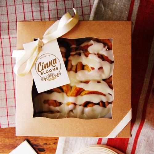 "CinnaBlooms" a modern Cinnamon Roll shop Design by BURUKDesign©