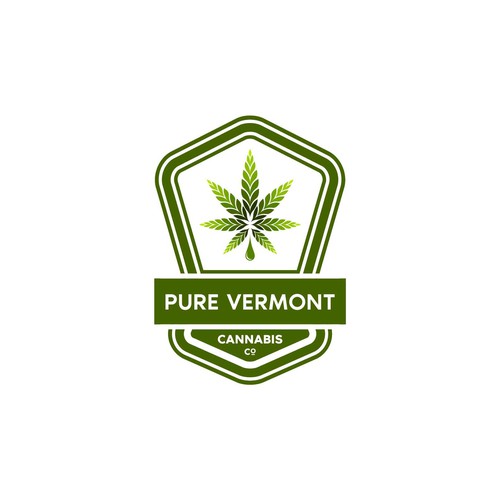 Cannabis Company Logo - Vermont, Organic Design von The Last Hero™