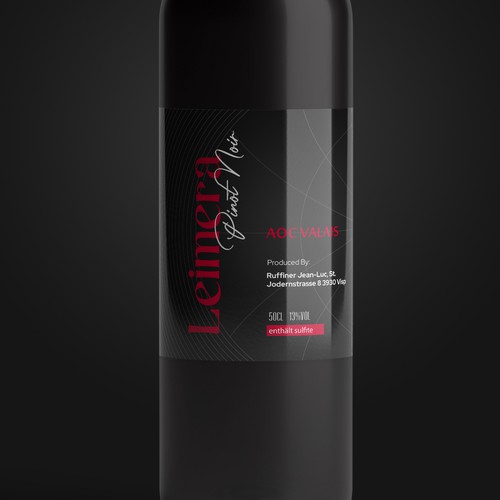 new label for my first own wine ! Design by nomaden.studio