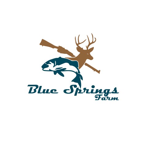 Logo for our Der hunting and bass fishing recreational farm Design by imtishaal