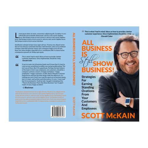 "ALL Business is STILL Show Business!" book cover -- to show the world! Design by ZaraBatool