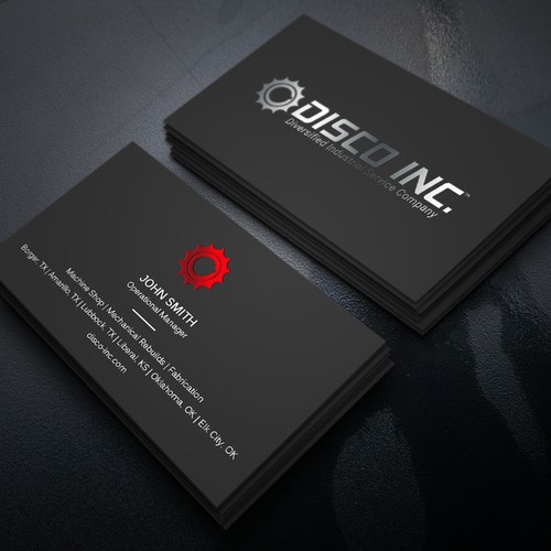 Business Card Design for Industrial Service Company Réalisé par Xclusive16