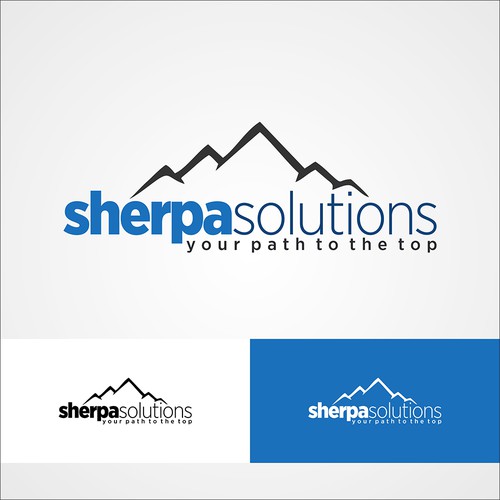 Create a powerful logo for Sherpa Solutions that will make people want to climb the career ladder Design by capadoci