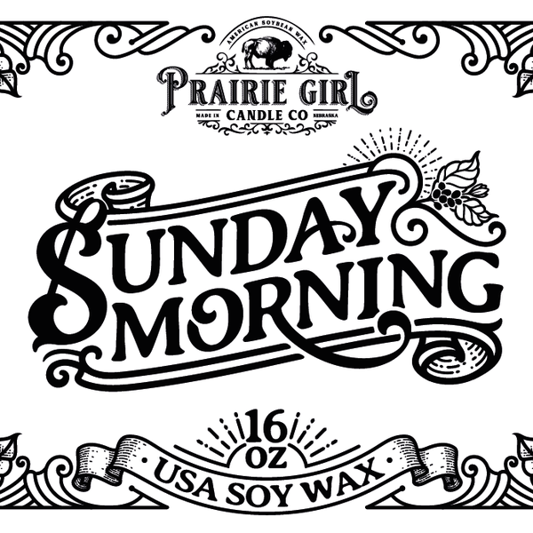 Prairie Girl Candle Co. Label Design