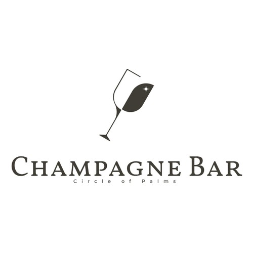 ALTNさんのLuxury and modern Champagne Bar logoデザイン