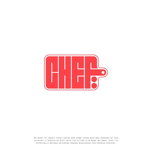 "CHEF": Food & Cooking Social Media Logo Design by NouNouArt