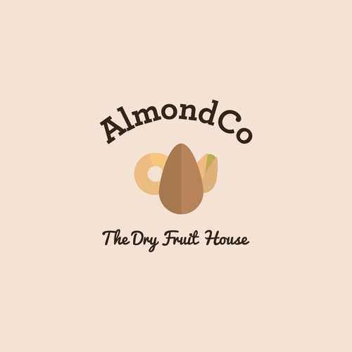 Almonds & Dry Fruit Shop Branding ロゴデザインコンペ