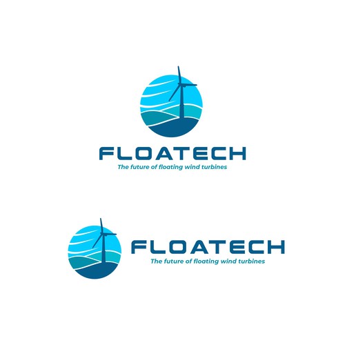 Creation of a logo for a wind turbine research project: FLOATECH Design by xxian