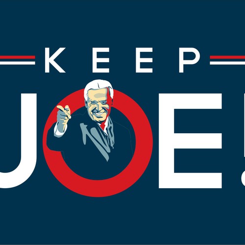 Download Mock "KEEP JOE!" Biden VP Recruitment Campaign Logo | Logo design contest